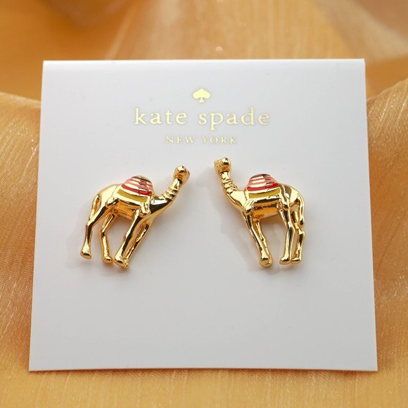 kate spade Jewelry - Kate Spade Spice Things Up Camel Stud Earrings (with DUST BAG)